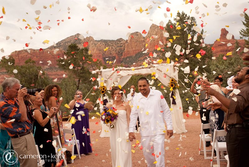 Outdoor Sedona Wedding, Image by Cameron + Kelly Studios