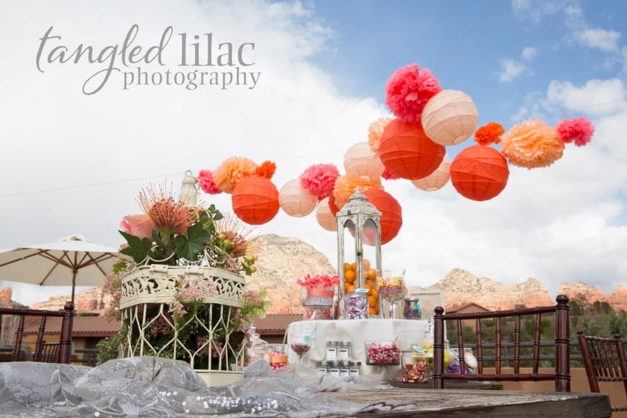 Roof top wedding at Sedona Rouge
